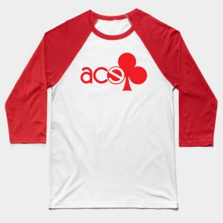 red ace club Baseball T-Shirt